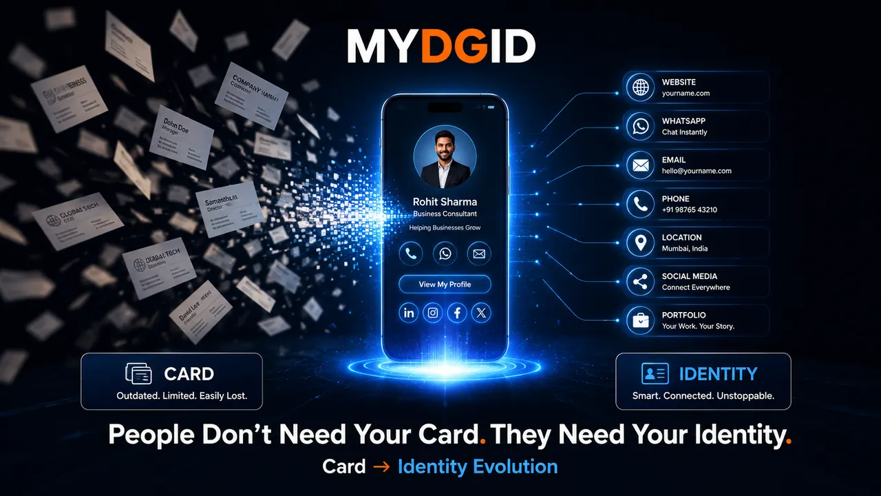 MYDGID turns a digital card into a complete professional identity